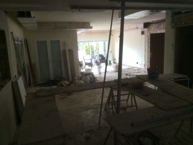 Renovation in mid-build