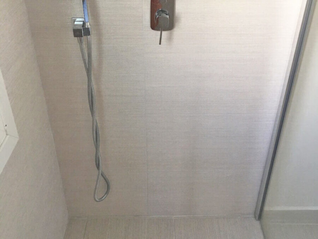 Close up of shower