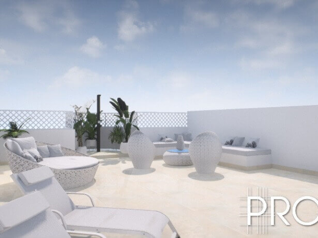 Stylish white rooftop 3d design by ProMas