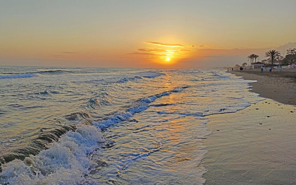 Marbella Beach Sunset