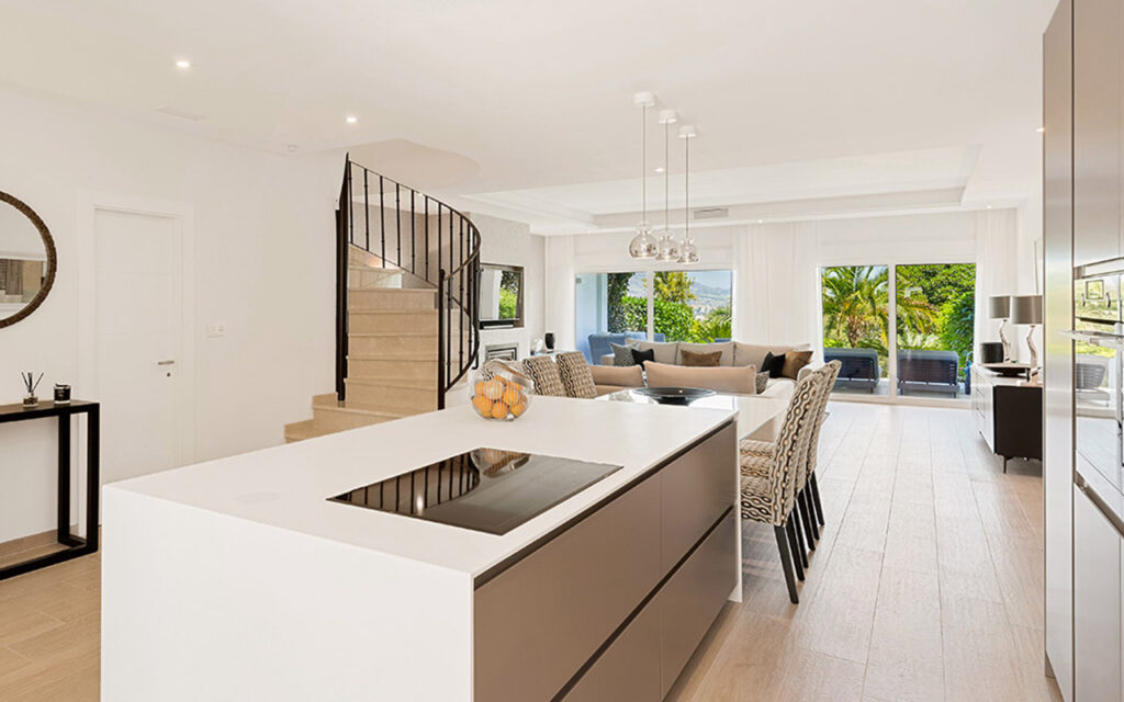 Open plan kitchen living room