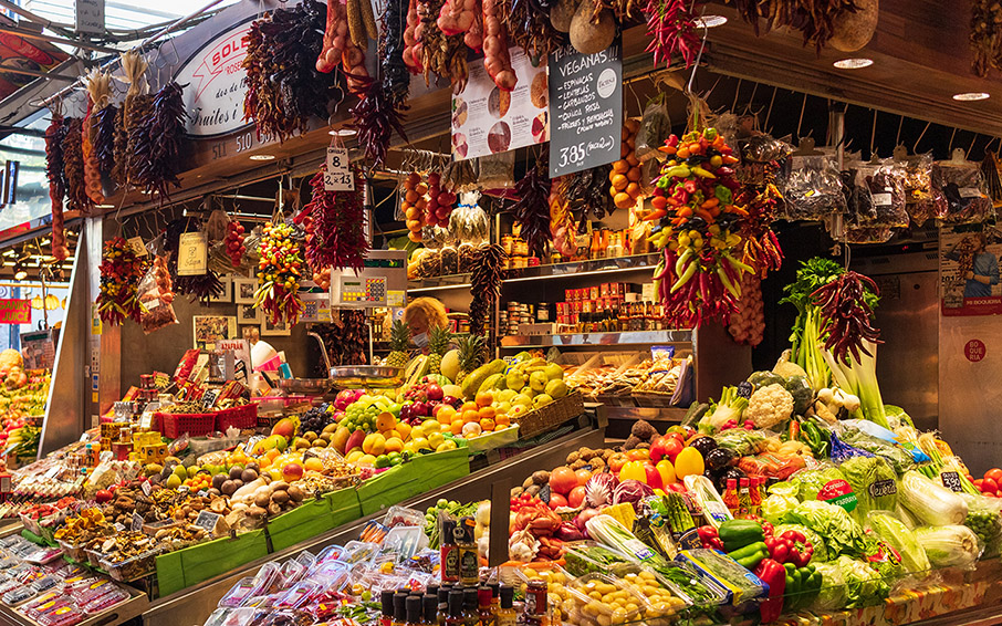 Muncipal market in Spain