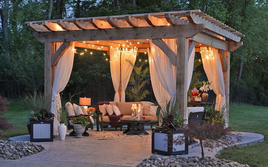 Romantic pergola