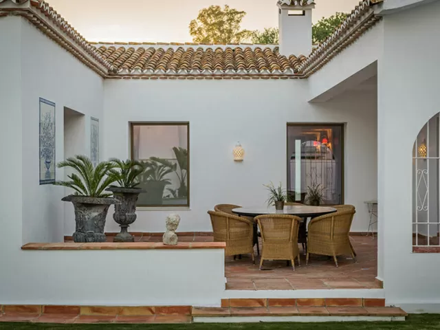 Stylish refurbished courtyard