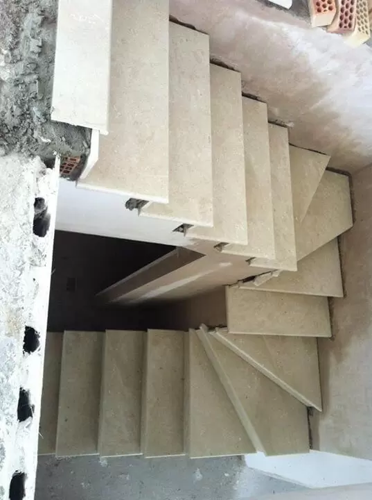 Concreate staircase tiled