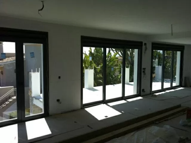 Windows and doors going in