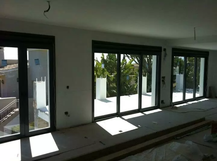 Windows and doors going in