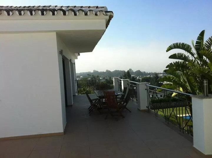 Lovely view outside villa