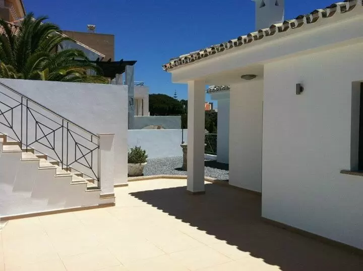 Pillar outside villa