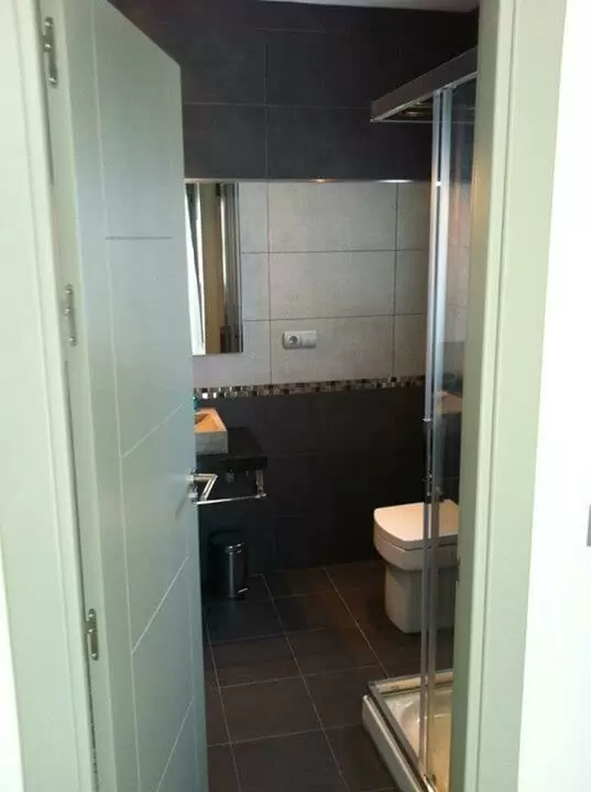 Shower room entrance