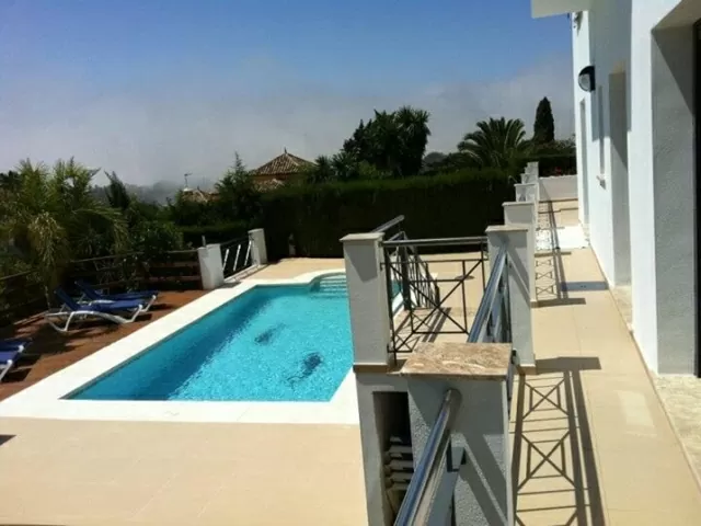 Outdoor pool side